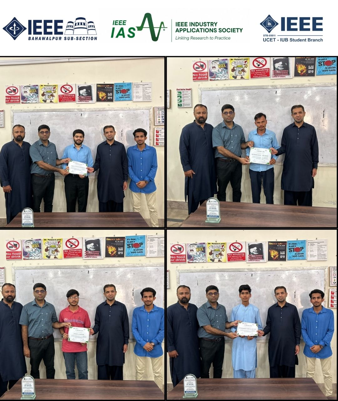 Certificate distribution ceremony