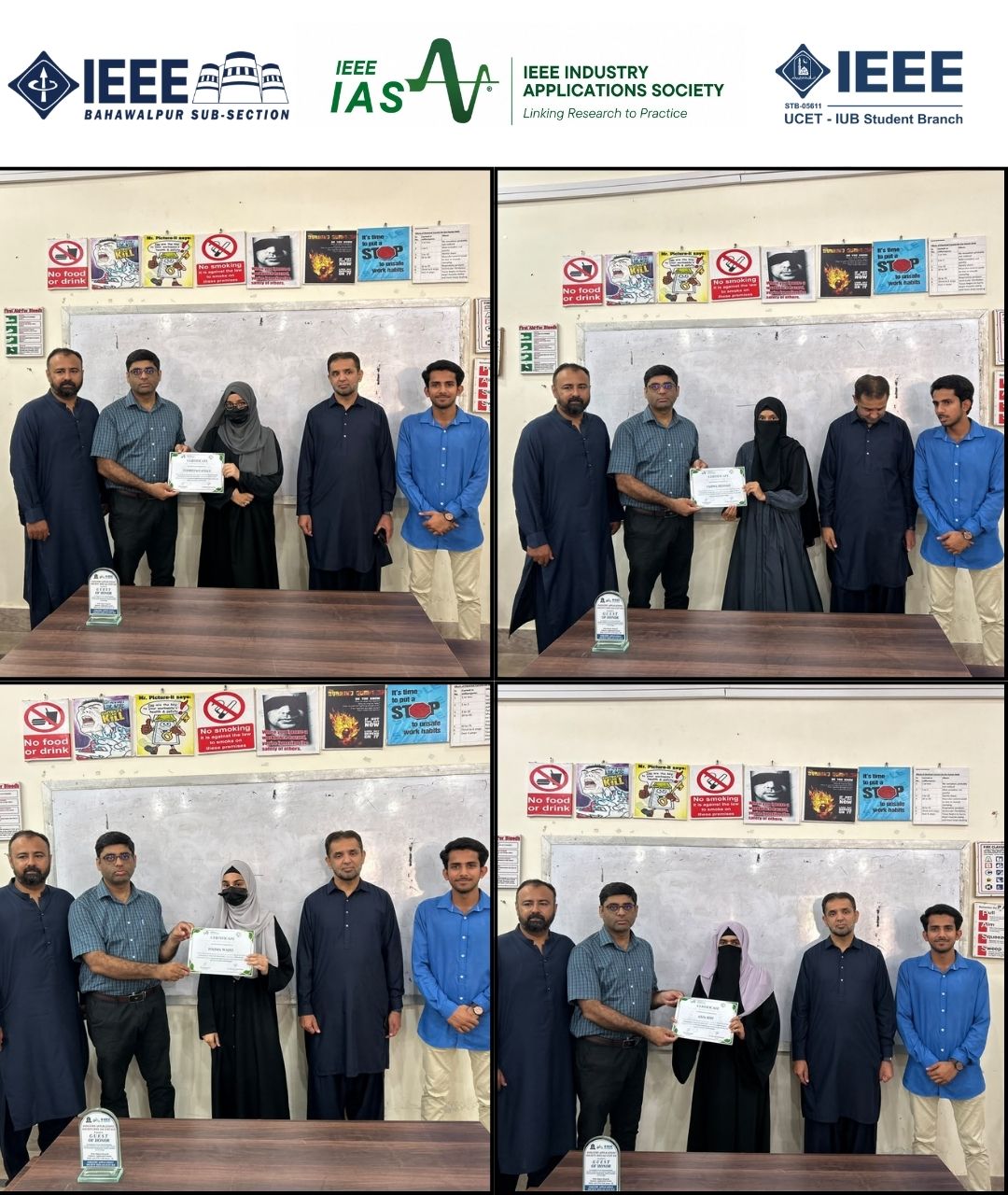 Students at the certificate distribution ceremony